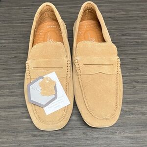 Anthony Men's Tan Suede Slip-On Loafers